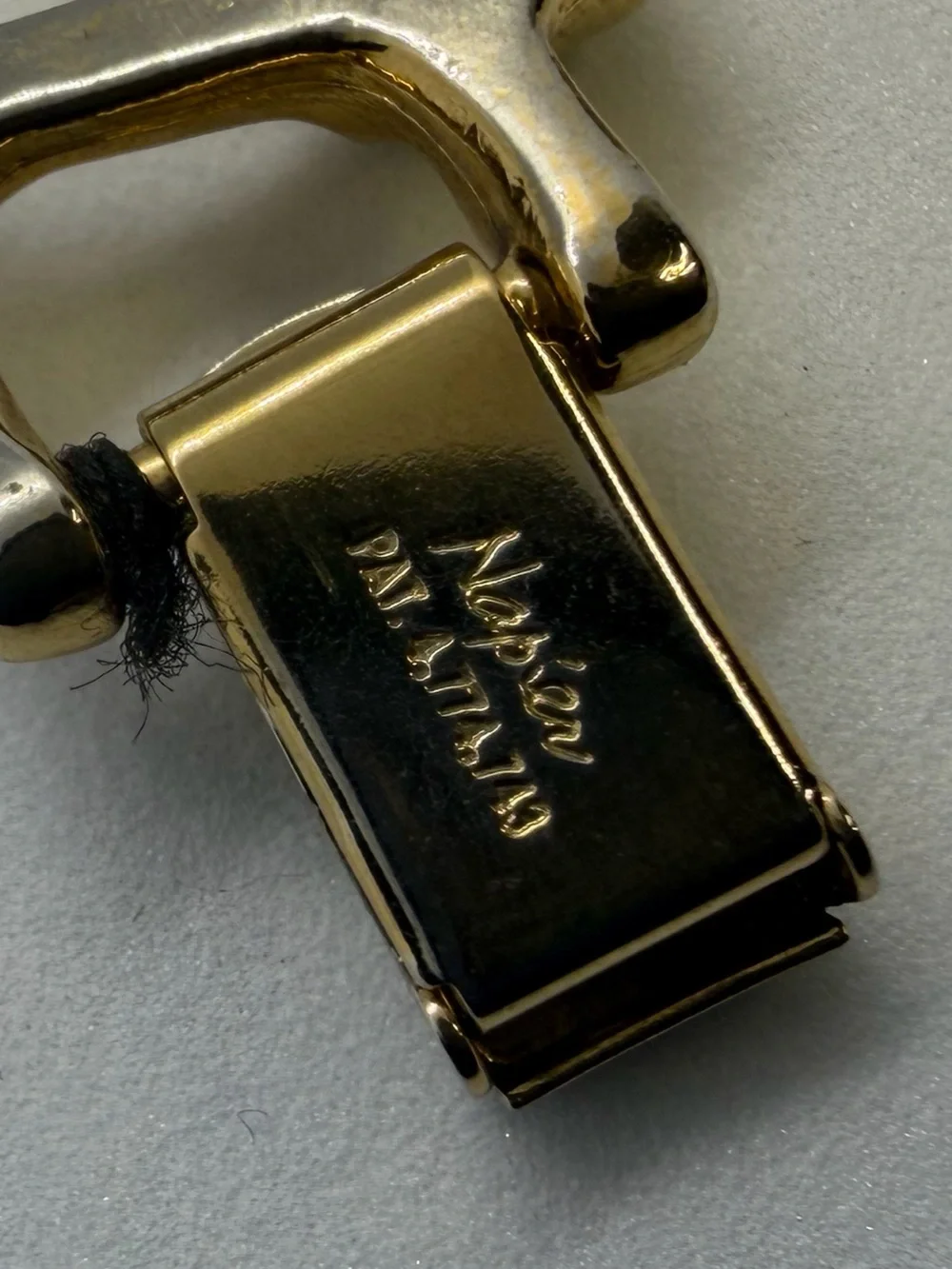 Napier Gold and Black Chunky Link Bracelet